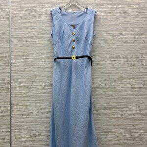 Schiaparelli linen sleeveless dress